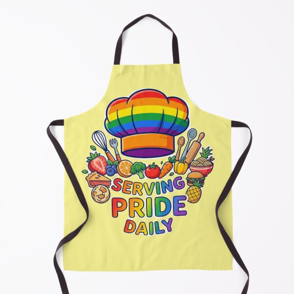 Item preview, Serving Pride Daily Chef Gift – LGBTQ Kitchen Staff Rainbow Pride Month Apparel designed and sold by Im-Ara.