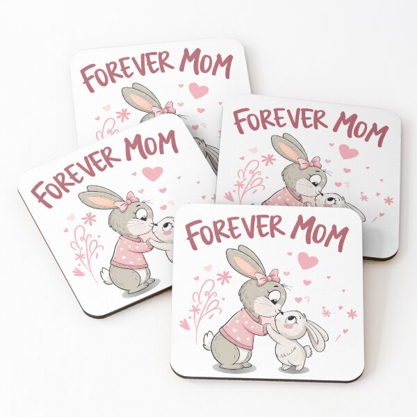 Item preview, Forever Mom Cute Bunny Mother and Baby designed and sold by Ahmed-khafagy.