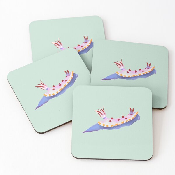 Item preview, Nudibranch - sea slug - Mexichromis multituberculata - green designed and sold by Poulpimousse.