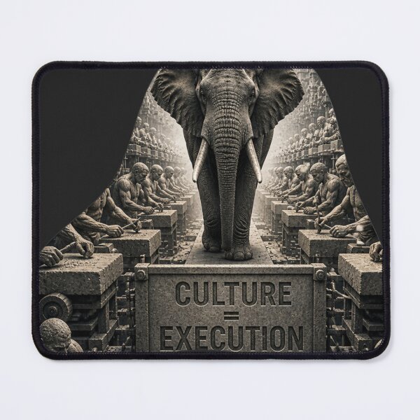 Item preview, Founder Execution Culture Elephant Industrial Brutalist Art Print designed and sold by SavannaStrikes.