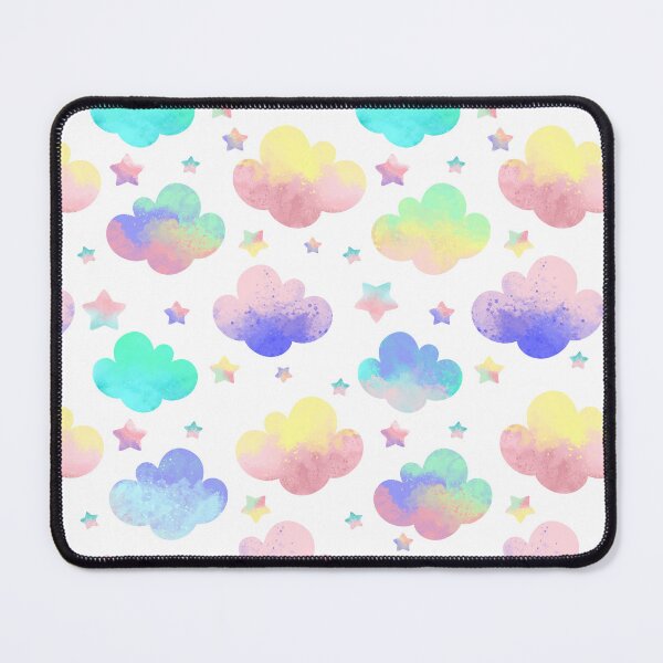 Item preview, Cute Clouds pastel pattern designed and sold by Lone Jensen.