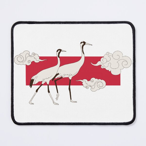 Item preview, Japanese Crane Red Sun Shirt – Zen Minimalist Aesthetic Art, Lucky Crane Design designed and sold by amareshdas008.