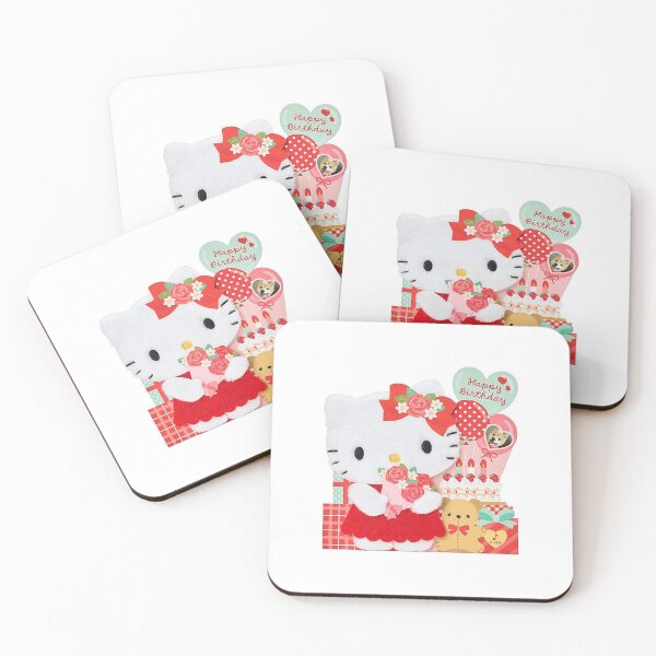 Item preview, Happy Birthday kitty card, T-shits, Hello Kitty, Dog and Kitty, Kawaii, Kids t-shirts, Sticker,  designed and sold by Cocohappysmiles.