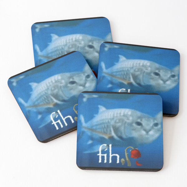 Item preview, Fih Cat Fish Meme Surreal Cursed Image Aesthetic For Cat Lovers designed and sold by ObukiLantara.