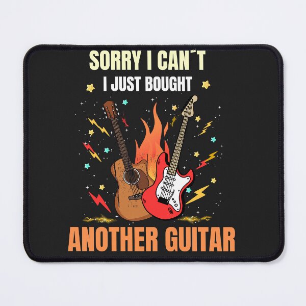 Item preview, Sorry I Can’t I Just Bought Another Guitar Funny Guitar Player Design designed and sold by Joyful-Pixel.