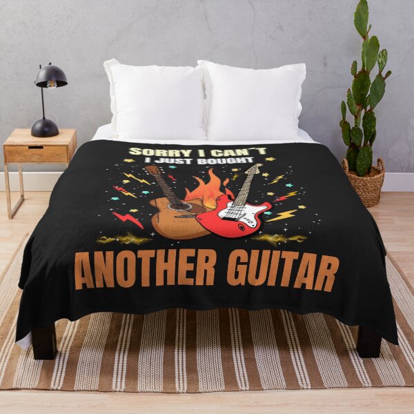 Artikelvorschau, Tut mir leid, ich kann nicht, ich habe mir gerade eine neue Gitarre gekauft. Lustiges Gitarrenspieler-Design entworfen und verkauft von Joyful-Pixel.
