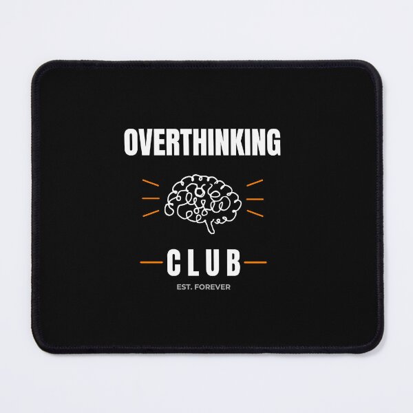 Item preview, Overthinking Club Funny Quote Dark Aesthetic Minimal T Shirt Design designed and sold by Uvclick.