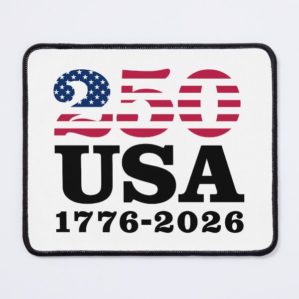 Item preview, 250 USA 1776-2026 - America 250th Anniversary (on white) designed and sold by STUDIO-72.