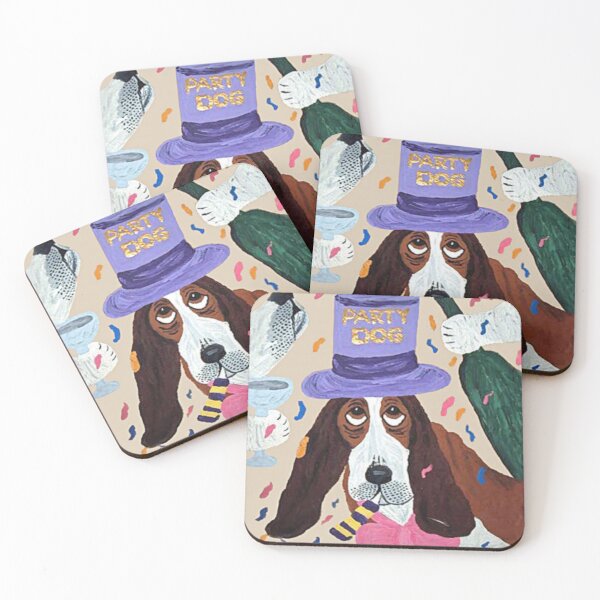 Item preview, Party Dog Basset Hound designed and sold by Squirreldumplings.