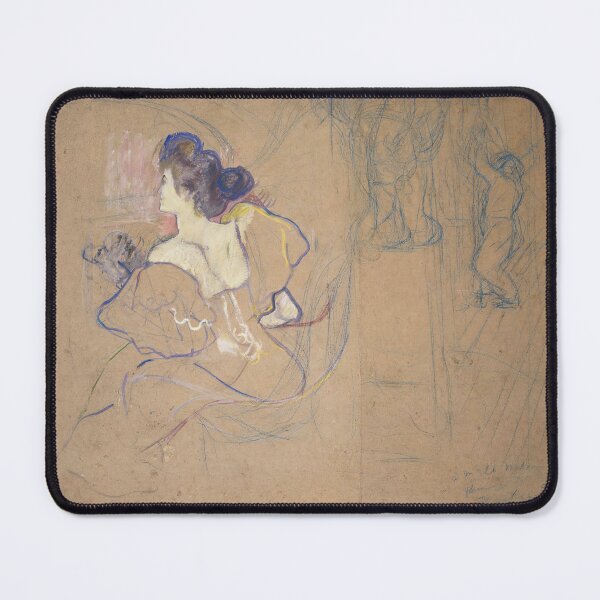 Item preview, Madame Thadée Natanson by Henri de Toulouse-Lautrec | Art Nouveau Portrait Fine Art Print designed and sold by artofuniverse.