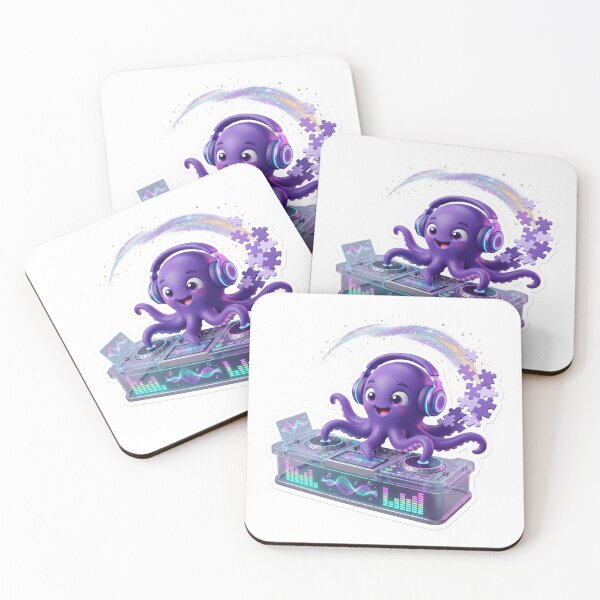 Item preview, Purple Octopus DJ Headphones Booth designed and sold by AbanoubStore.