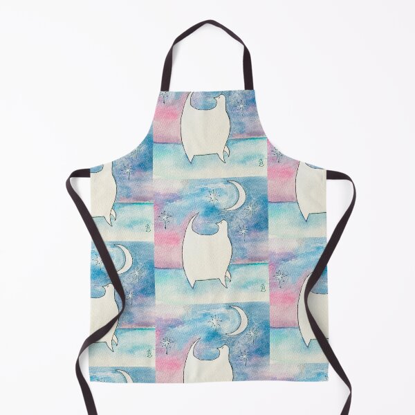 Item preview, Moongazer Watercolour White Cat designed and sold by 7starsart.