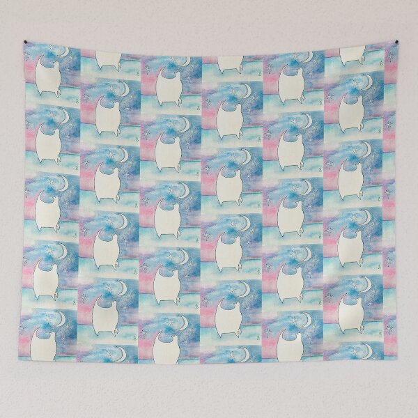 Item preview, Moongazer Watercolour White Cat designed and sold by 7starsart.