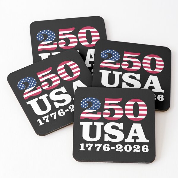 Item preview, 250 USA 1776-2026 - America 250th Anniversary (on black) designed and sold by STUDIO-72.