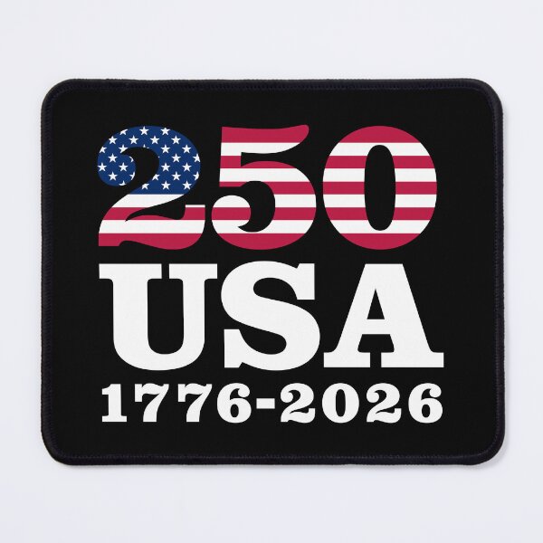Item preview, 250 USA 1776-2026 - America 250th Anniversary (on black) designed and sold by STUDIO-72.