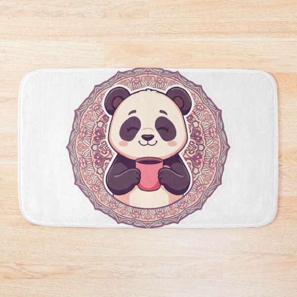 Item preview, Panda with coffe Sticker designed and sold by Chromatic Artistry.