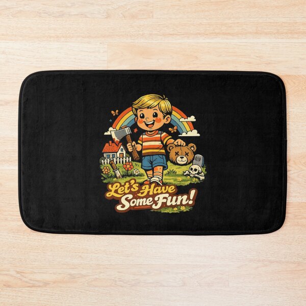 Item preview, Dark Humor Vintage Kid Horror – “Let’s Have Some Fun” Retro Creepy Cartoon designed and sold by SidTastic .