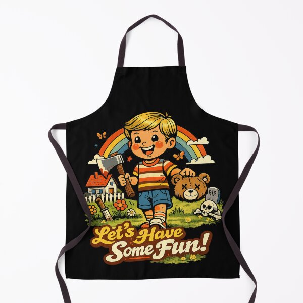 Item preview, Dark Humor Vintage Kid Horror – “Let’s Have Some Fun” Retro Creepy Cartoon designed and sold by SidTastic .