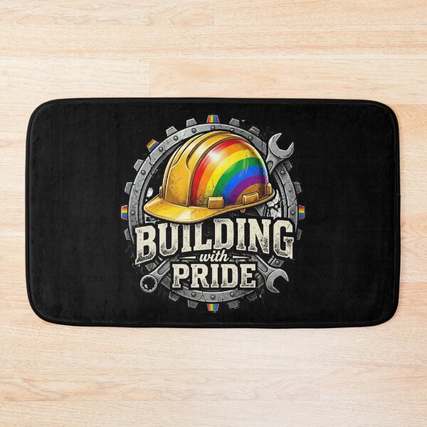 Item preview, Building With Pride Construction Worker Gift – LGBTQ Trades Pride Month Apparel designed and sold by Im-Ara.
