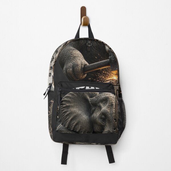 Item preview, Founder Craftsman Forge Craft Over Confidence Elephant Industrial Brutalist Art designed and sold by SavannaStrikes.