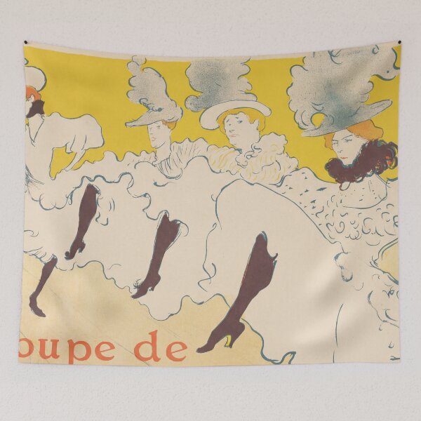 Item preview, Troupe de Mlle Eglantine by Henri de Toulouse-Lautrec | Belle Époque Cabaret Poster Print designed and sold by artofuniverse.