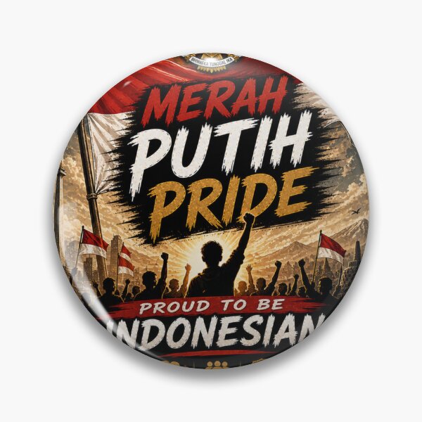 Item preview, Merah Putih Pride – Proud To Be Indonesian | Indonesia Flag & National Pride Sticker designed and sold by Wander Pop Studio.