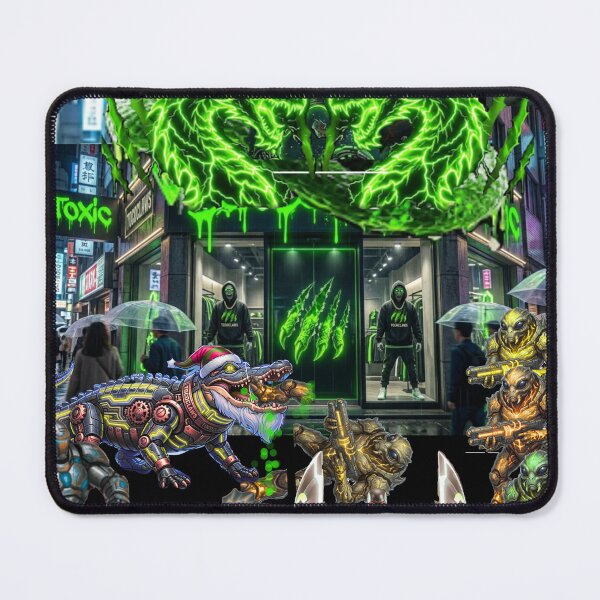 Item preview, TOCOCLAWS Toxic City Streetwear Mashup - Neon Dragon & Alien Legion designed and sold by TOCOCLAWS.