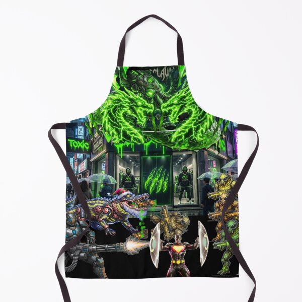 Item preview, TOCOCLAWS Toxic City Streetwear Mashup - Neon Dragon & Alien Legion designed and sold by TOCOCLAWS.
