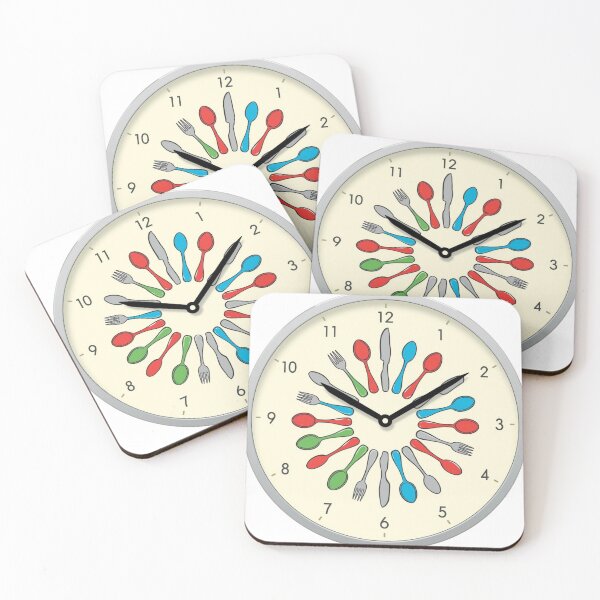 Item preview, a clock with cutlery designed and sold by Art70shop.