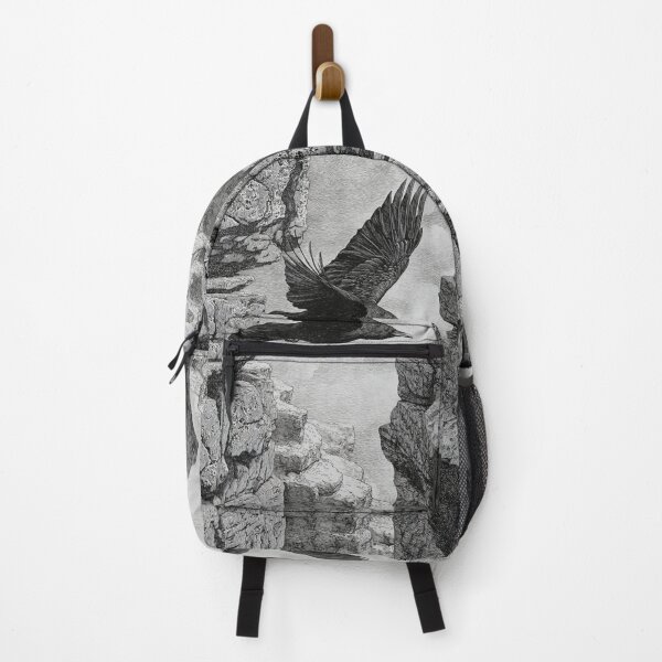 Item preview, A Raven gliding above rugged cliffs, Birds in Motion designed and sold by CDC40.