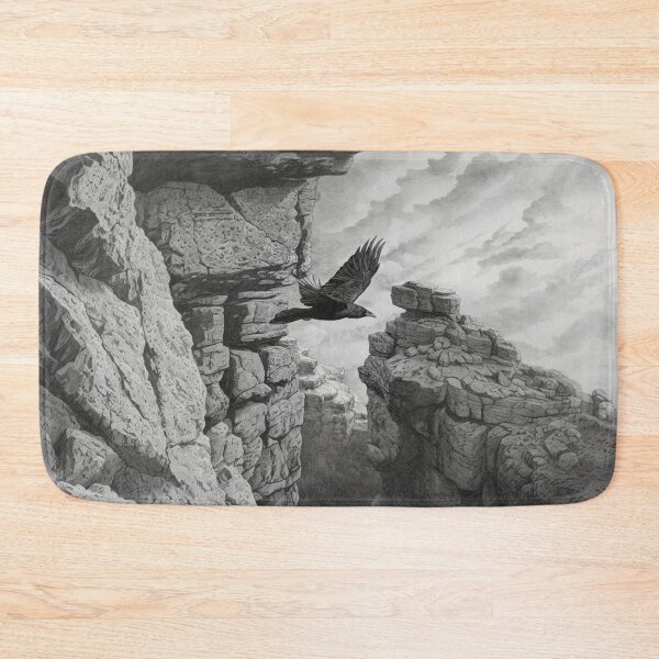 Item preview, A Raven gliding above rugged cliffs, Birds in Motion designed and sold by CDC40.