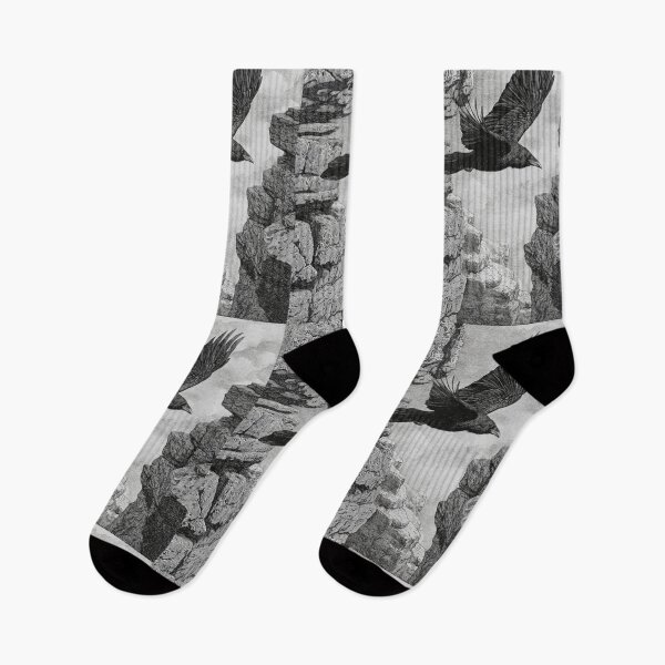 Item preview, A Raven gliding above rugged cliffs, Birds in Motion designed and sold by CDC40.