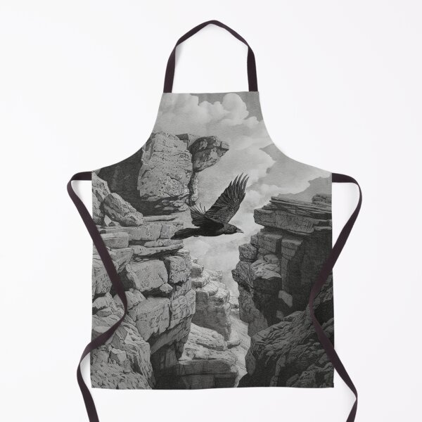 Item preview, A Raven gliding above rugged cliffs, Birds in Motion designed and sold by CDC40.