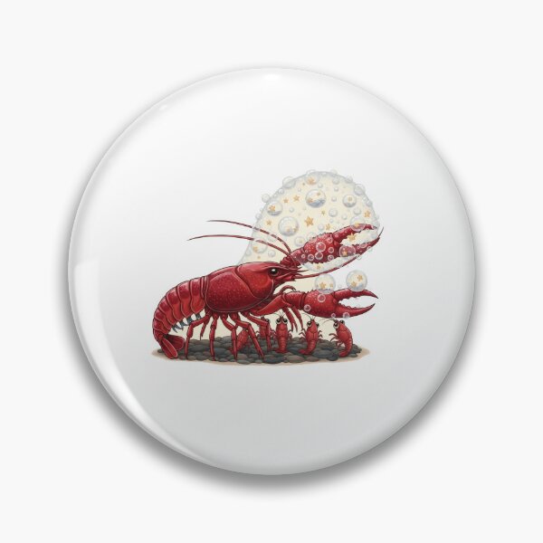 Item preview, Red Crawfish Family Pebble Seabed designed and sold by AbanoubStore.