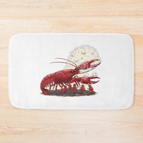 Item preview, Red Crawfish Family Pebble Seabed designed and sold by AbanoubStore.