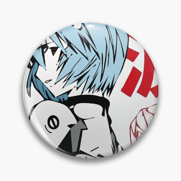 Item preview, Rei Ayanami Inspired Anime Cyberpunk Minimal Art | Red Black Evangelion Aesthetic designed and sold by Pinpondesigns.