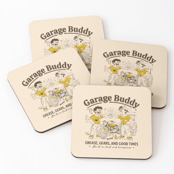 Item preview, Garage Buddy – Grease, Gears, and Good Times Motorcycle Mechanic Design designed and sold by adipra.