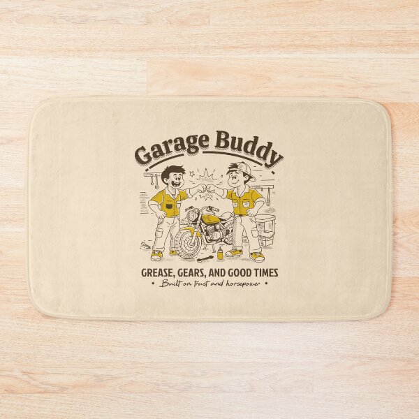 Item preview, Garage Buddy – Grease, Gears, and Good Times Motorcycle Mechanic Design designed and sold by adipra.