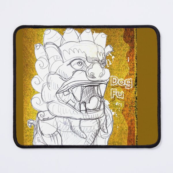 Item preview, Dog Fu - Chinese Guardian Lion Dog (Drawing by Alice CCI) designed and sold by VanyssaGraphics.