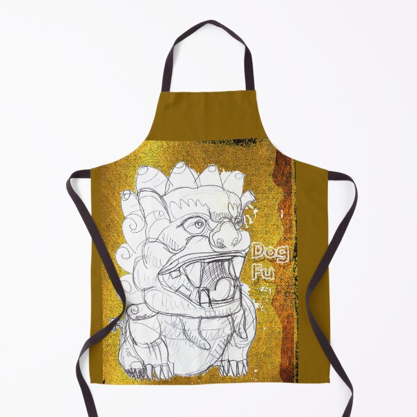 Item preview, Dog Fu - Chinese Guardian Lion Dog (Drawing by Alice CCI) designed and sold by VanyssaGraphics.