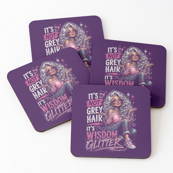 Item preview, It’s not grey hair — it’s wisdom glitter. designed and sold by FrescoDesign.