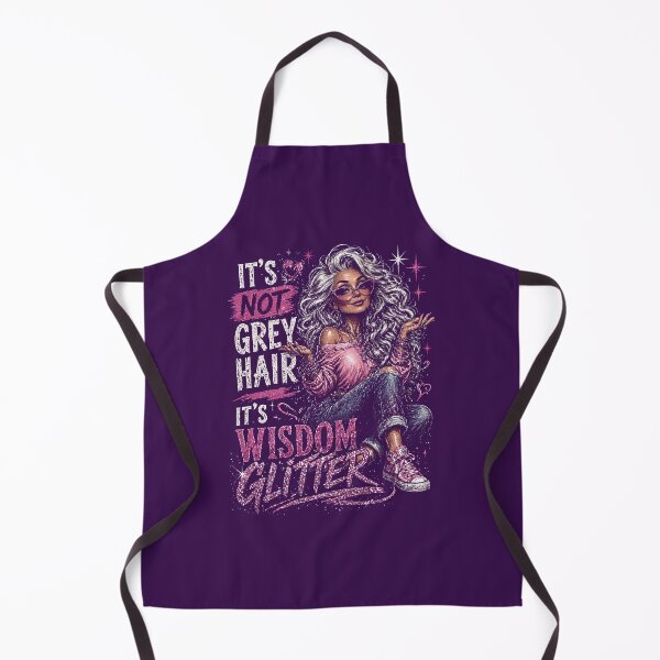 Item preview, It’s not grey hair — it’s wisdom glitter. designed and sold by FrescoDesign.