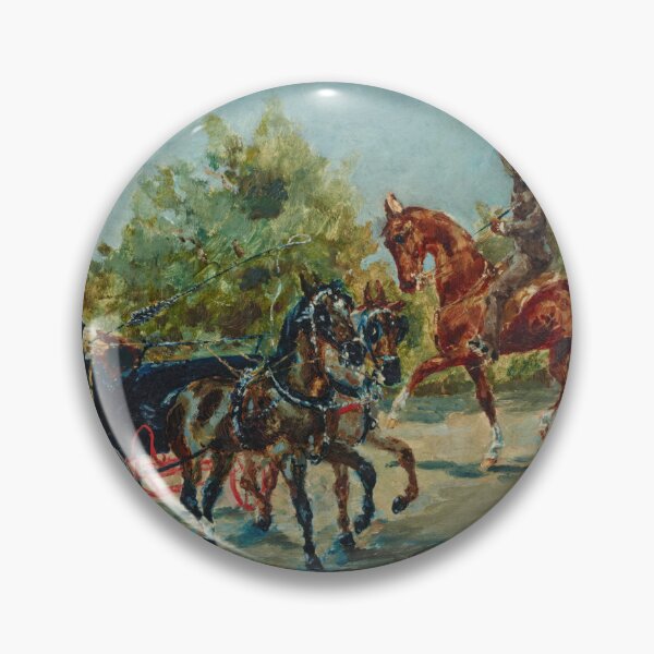 Item preview, Nice Sur la Promenade des Anglais by Henri de Toulouse-Lautrec | Vintage French Carriage & Equestrian Art Print designed and sold by artofuniverse.