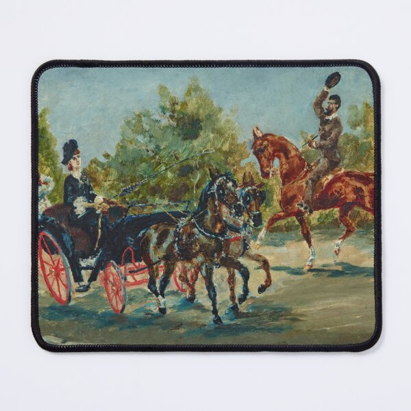 Item preview, Nice Sur la Promenade des Anglais by Henri de Toulouse-Lautrec | Vintage French Carriage & Equestrian Art Print designed and sold by artofuniverse.