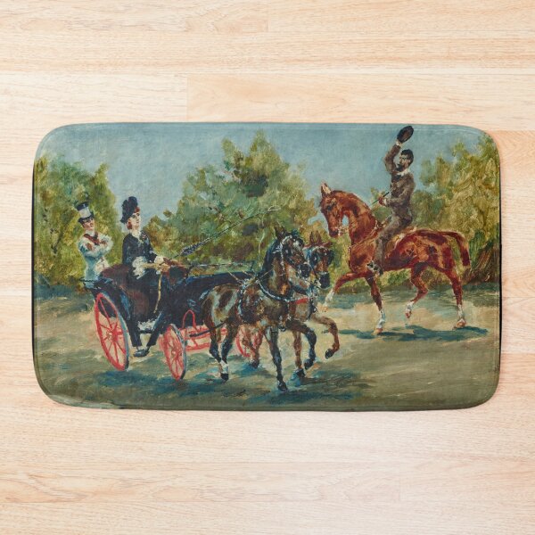 Item preview, Nice Sur la Promenade des Anglais by Henri de Toulouse-Lautrec | Vintage French Carriage & Equestrian Art Print designed and sold by artofuniverse.