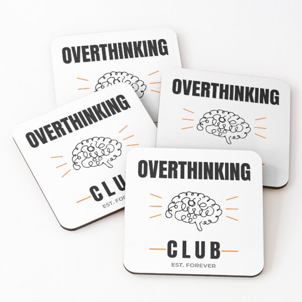 Item preview, Overthinking Club Minimalist Funny Quote Clean Modern Design designed and sold by Uvclick.