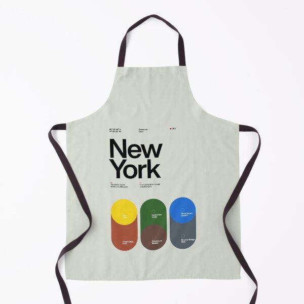 Item preview, New York Color Palette Poster - Chromatic Cities Collection designed and sold by Sub88 Studio.