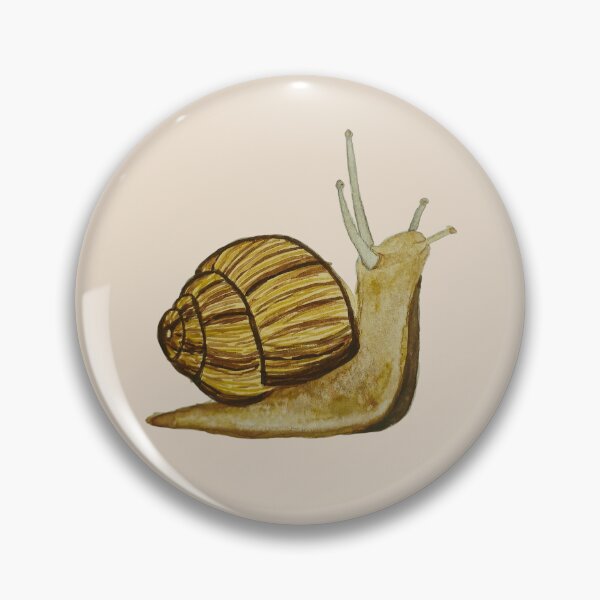 Item preview, Snail in earthy tones – handmade in watercolor. designed and sold by Greitas.