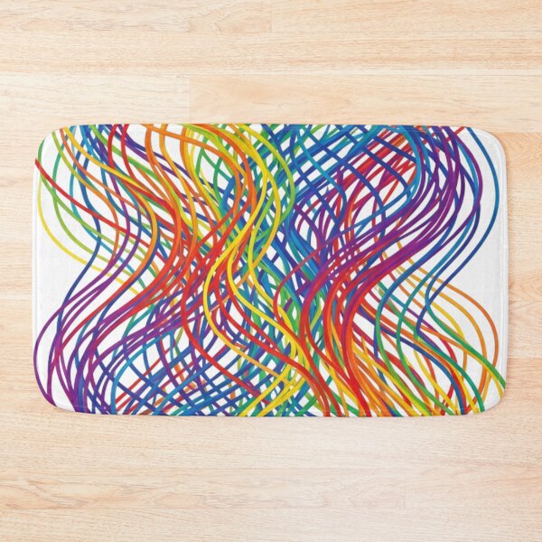 Item preview, Colorful winding lines designed and sold by PP&RAINBOW SHOP.