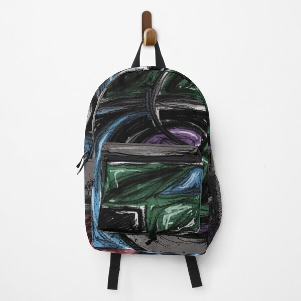 Item preview, Shapes Misbehaving Charcoal Sketch colorful geometric abstract design designed and sold by SmashingDeals.